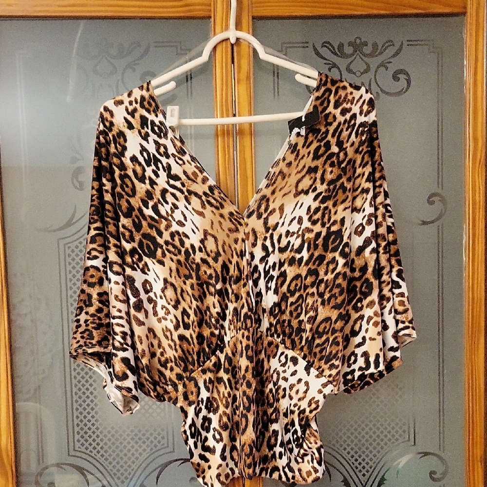 Leopard Print Women's Top Brand New